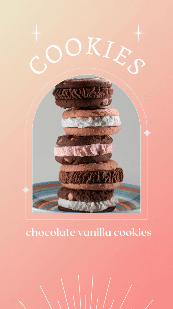 chocolate and vanilla cookies