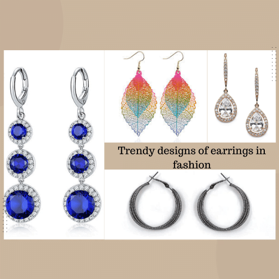 designs of earrings in fashion