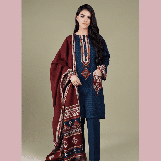 blue winter dress